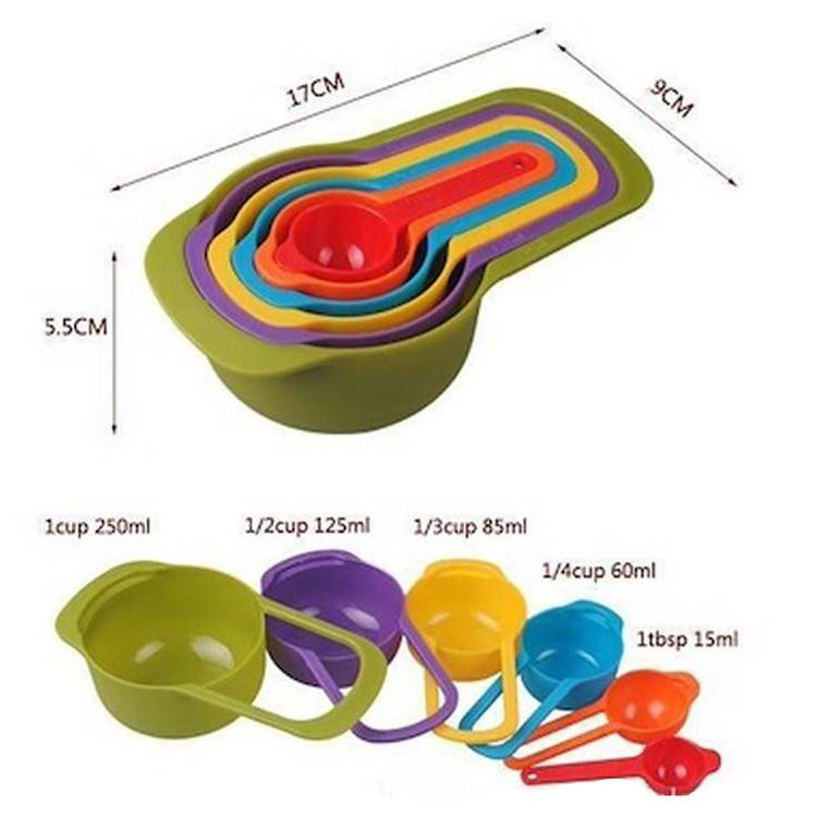 پیمانه اندازه گیری مدل measuring cups مجموعه 6 عددی