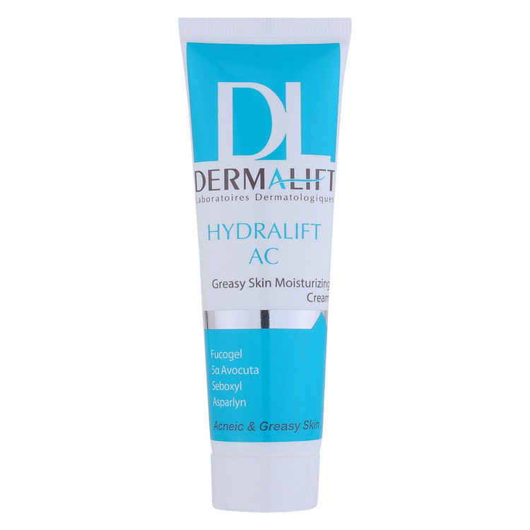 کرم مرطوبکننده درمالیفت مدل Hydralift AC Cream مناسب پوستهای چرب حجم 50 میلیلیتر