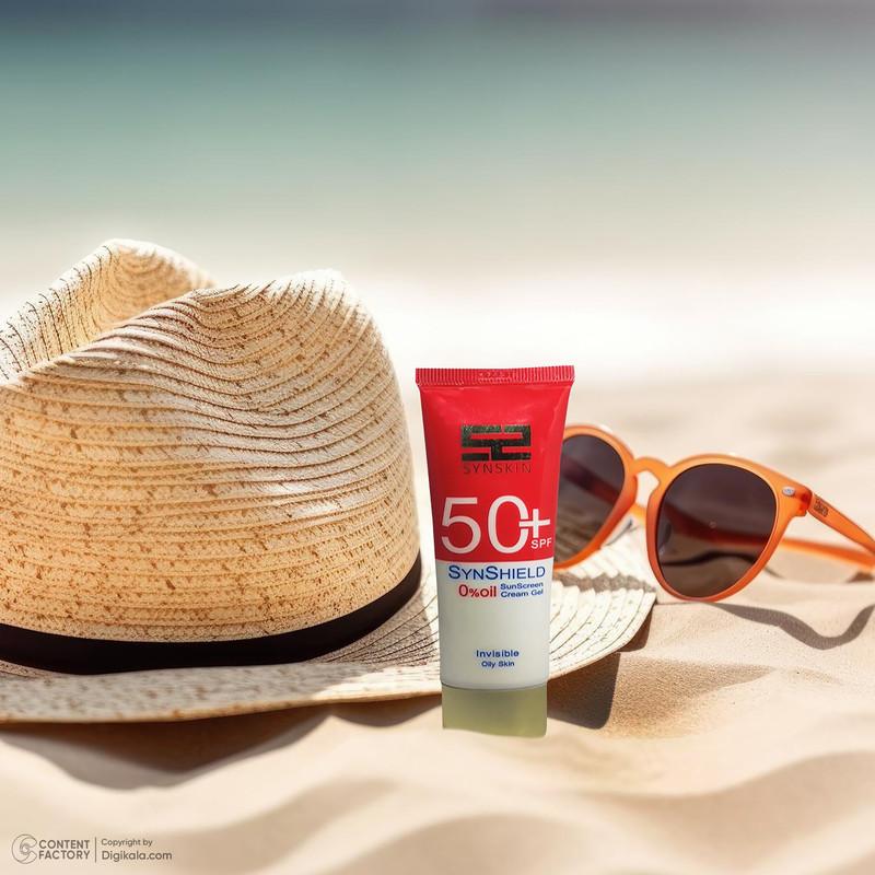 کرم ژل ضدآفتاب ساین اسکین مدل SPF50، مناسب پوستهای چرب، حجم 50 میلیلیتر