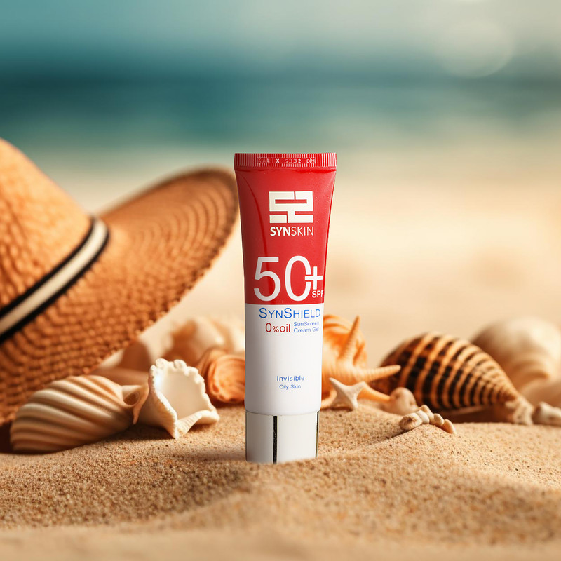 کرم ژل ضدآفتاب ساین اسکین مدل SPF50، مناسب پوستهای چرب، حجم 50 میلیلیتر