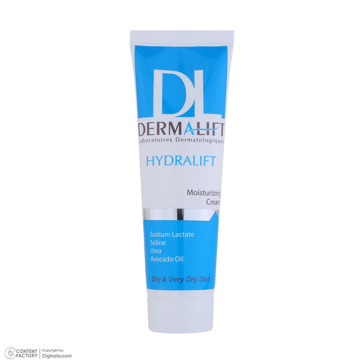 کرم مرطوب کننده صورت درمالیفت مدل HYDRALIFT مناسب پوستهای خشک حجم 50 میلی لیتر