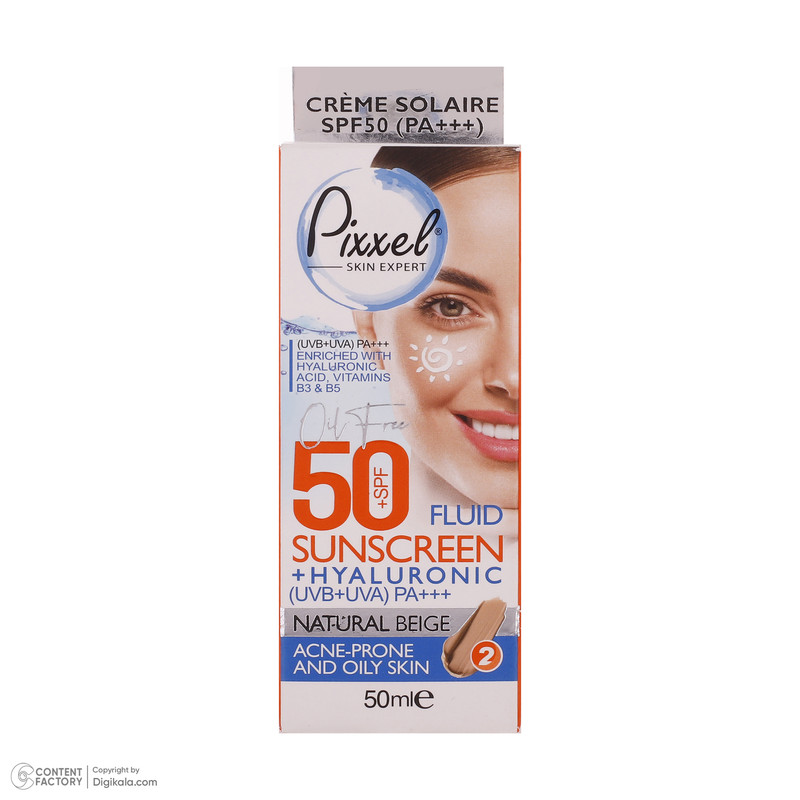 کرم ضدآفتاب پیکسل مدل Natural BEIGE، حجم 50 میلیلیتر