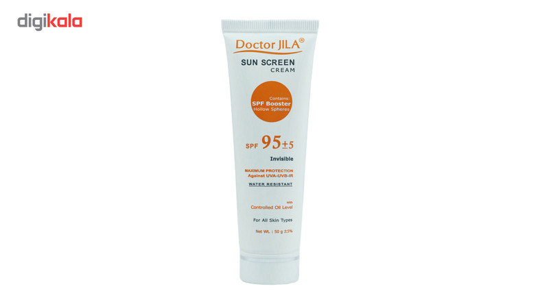 کرم ضدآفتاب دکتر ژیلا مدل Invisible با SPF95، حجم 50میلیلیتر