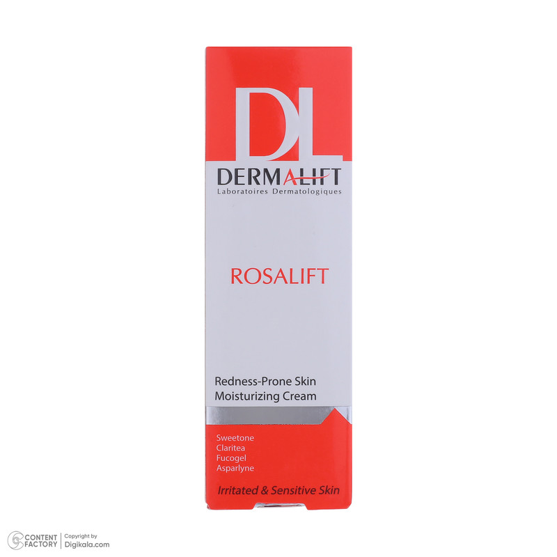 کرم مرطوب کننده صورت درمالیفت مدل Rosalift مناسب پوستهای حساس حجم 30 میلی لیتر