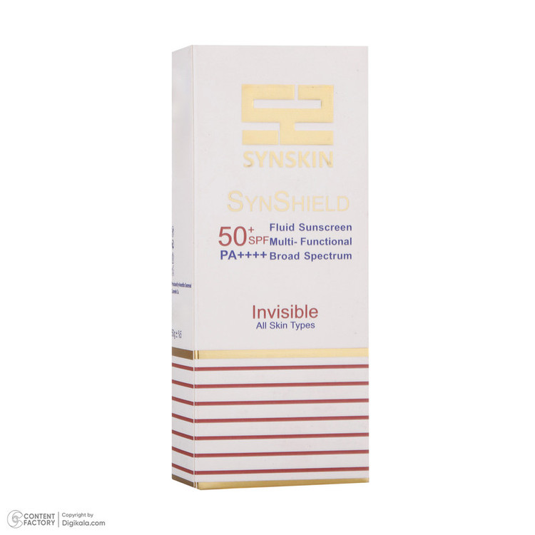 فلوئید ضدآفتاب بیرنگ ساین اسکین SPF50 سری Invisible مناسب انواع پوست، حجم 50 میلیلیتر