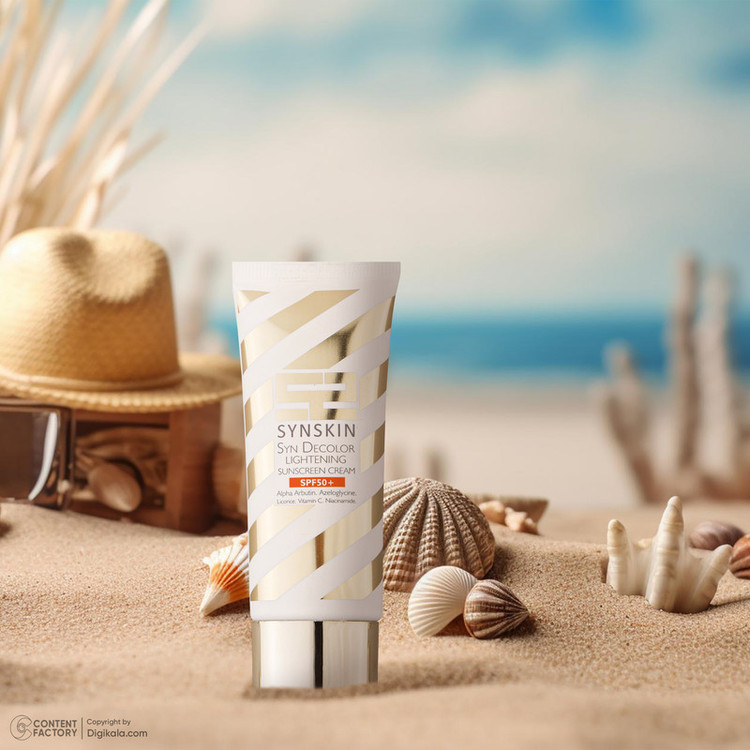 ژل کرم ضد آفتاب بدون رنگ ساین اسکین SPF50 مدل Decolor محافظ UVA ،UVB، روشنکننده، مناسب انواع پوست حجم 40 میلیلیتر
