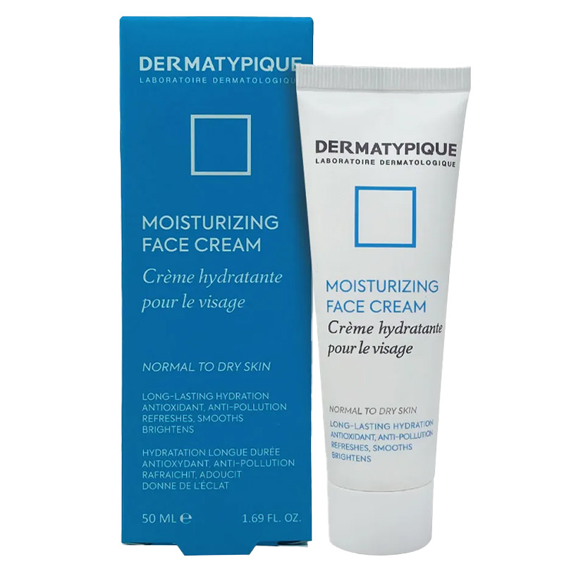کرم مرطوبکننده صورت درماتیپیک مدل HYDRATANTE POUR LE VISAGE مناسب برای پوست خشک حجم 50 میلی لیتر