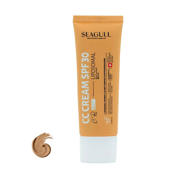 سی سی کرم SPF30 سی گل مدل Warm شماره 01 مناسب برای انواع پوست حجم 40 میلی لیتر