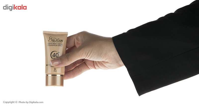 کرم ضدآفتاب رنگی مدیسان مدل Ultra Light Beige SPF40 مناسب انواع پوست، حجم 30 میلیلیتر