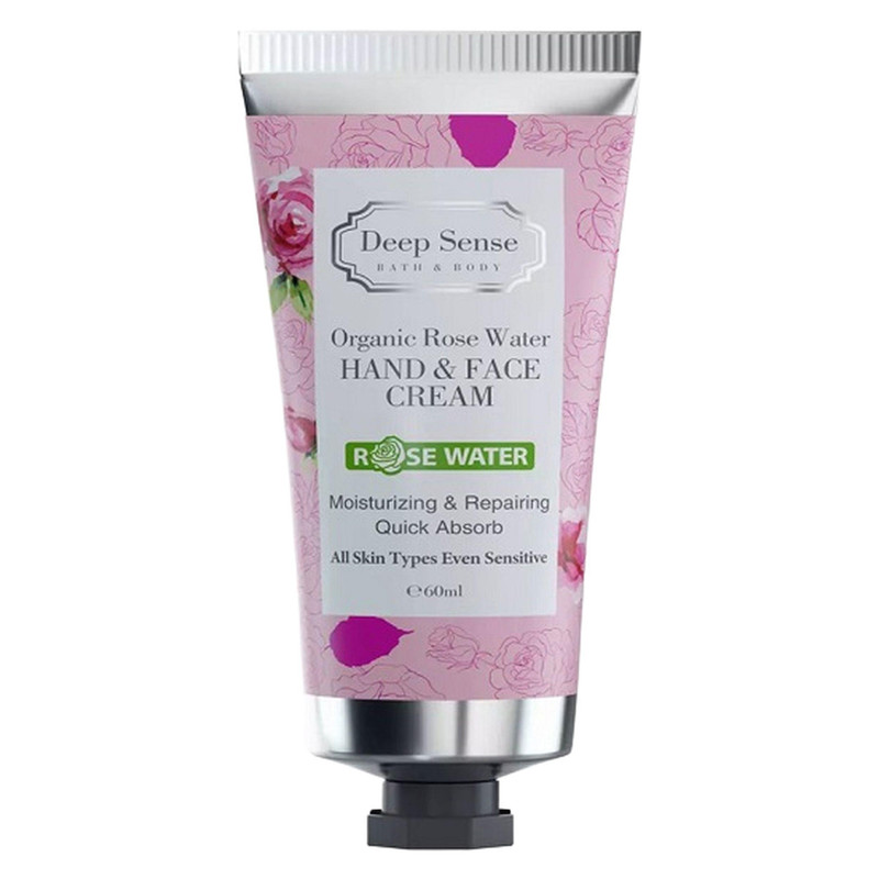 کرم مرطوبکننده دیپ سنس مدل ROSE WATER حجم 60 میلیلیتر