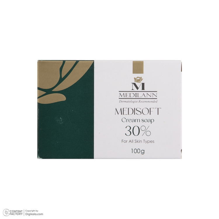 صابون کرمی مدیلن مدل Medisoft 30% مقدار 100 گرم