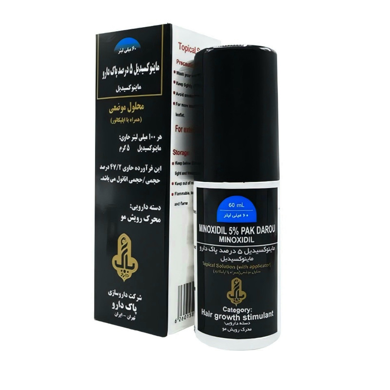 لوسیون ضد ریزش پاک دارو مدل ماینوکسیدیل 06 حجم 60 میلی لیتر مجموعه 6 عددی