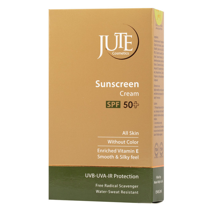 کرم ضد آفتاب بدون رنگ ژوت SPF 50 مدل W C مناسب انواع پوست حجم 40 میلیلیتر