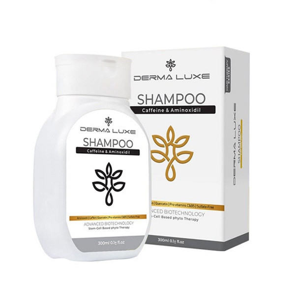 شامپو ضد ریزش مو درمالوکس مدل کافئین و آمینوکسیدیل حجم 300 میلی لیتر