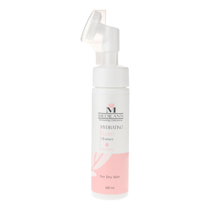 فوم شست‌وشوی صورت و بدن مدیلن مدل Hydra-D مناسب برای پوست خشک حجم 200 میلی‌لیتر