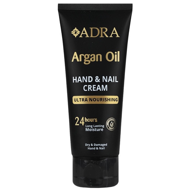 کرم مرطوب کننده دست و ناخن آدرا مدل Argan مناسب انواع پوست حجم 75 میلی لیتر