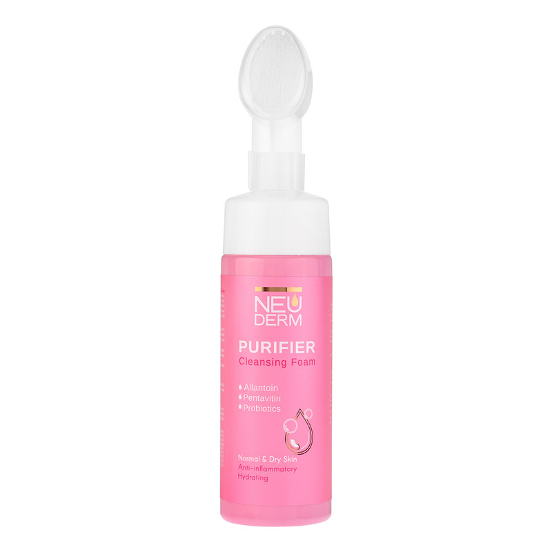 فوم شستشوی صورت نئودرم مدل Purifier مناسب برای پوست خشک و نرمال حجم 150 میلیلیتر