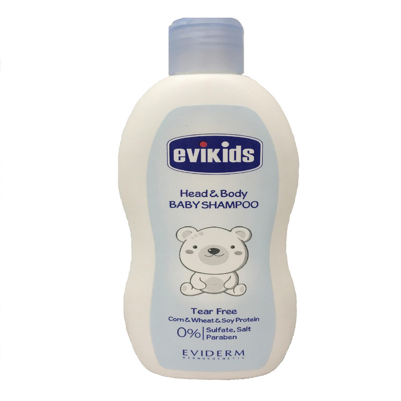 شامپو سر وبدن کودک اویدرم مدل evikids حجم 200 میلی لیتر