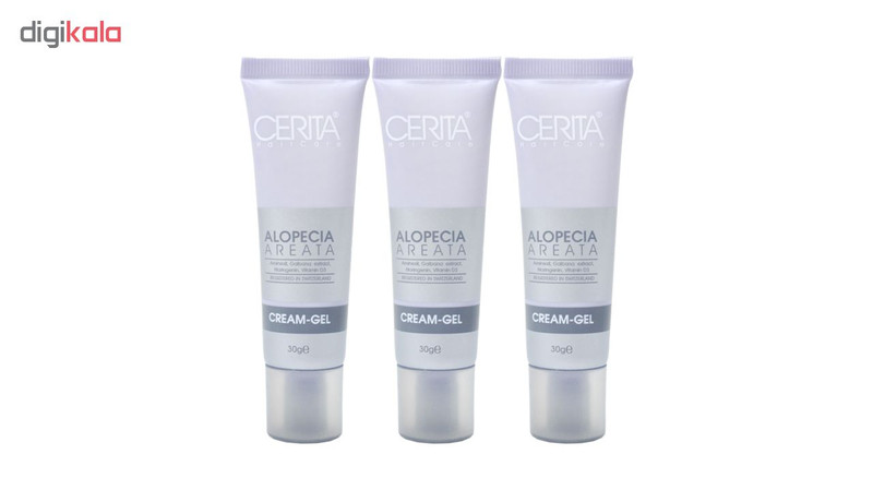 ژل ضد ریزش مو سریتا مدل Alopeca Areata وزن 30 گرم مجموعه 3 عددی