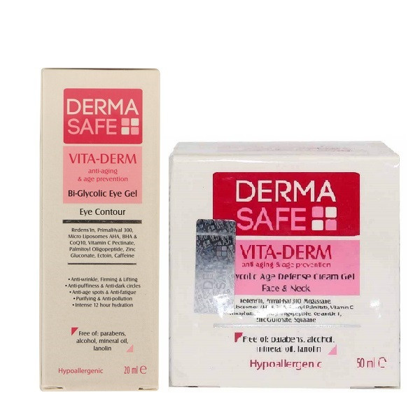 کرم ضد چروک درماسیف مدل VITA حجم 50 میلی لیتر به همراه کرم ضد چروک دور چشم درماسیف مدل VITA حجم 20 میلی لیتر