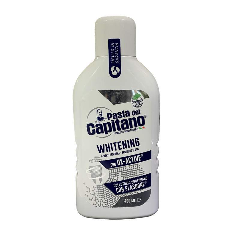 دهانشویه پاستا دل کاپیتانو مدل Sensitive Whitening حجم 400 میلی لیتر
