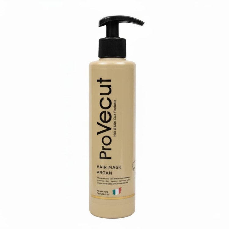 ماسک مو تقویت کننده پروویکات مدل آرگان مناسب برای موهای آسیب دیده و کراتین شده حجم 300 میلی لیتر