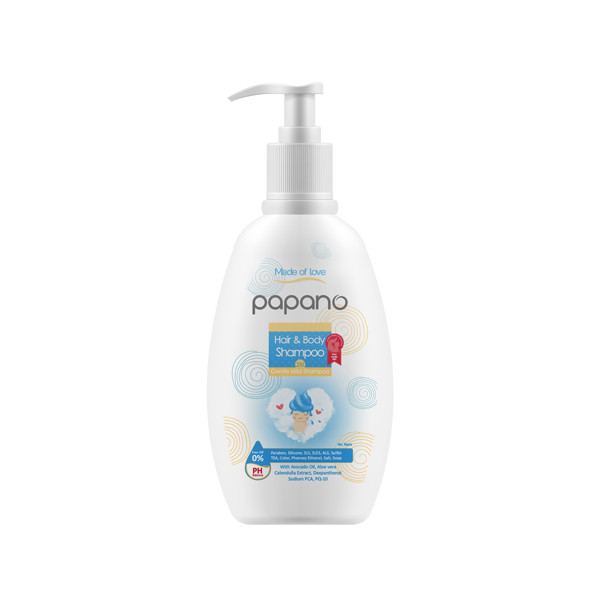 شامپو سر و بدن پاپانو مدل Gentle Mild shampoo حجم 300 میلی لیتر