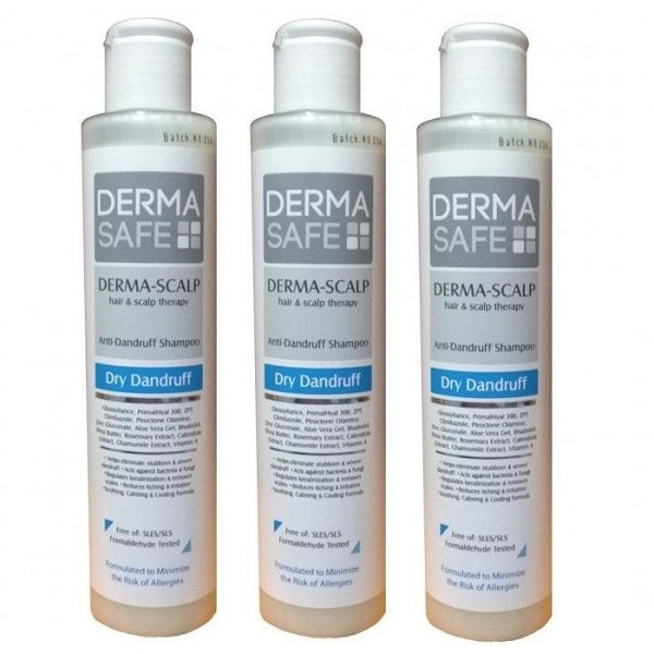 شامپو ضد شوره مو درماسیف مدل DANDRUFF حجم 200 میلی لیتر مجموعه 3 عددی