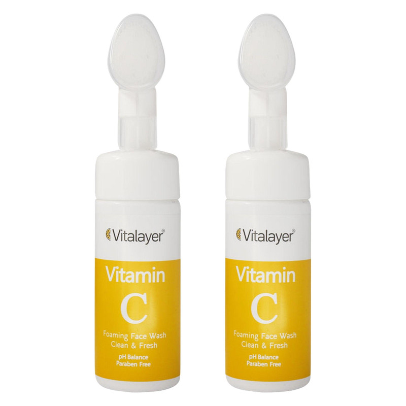 فوم شستشو صورت ویتالیر مدل VITAMIN C حجم 150 میلی لیتر مجموعه 2 عددی