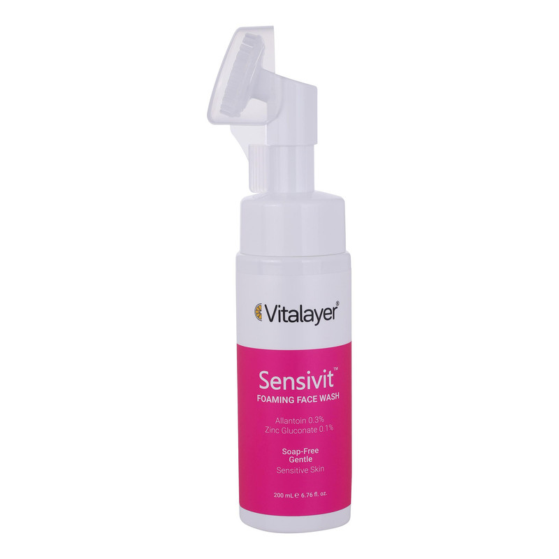 فوم شست‌وشوی صورت ویتالیر مدل Sensivit مناسب برای پوست حساس حجم 200 میلی‌لیتر