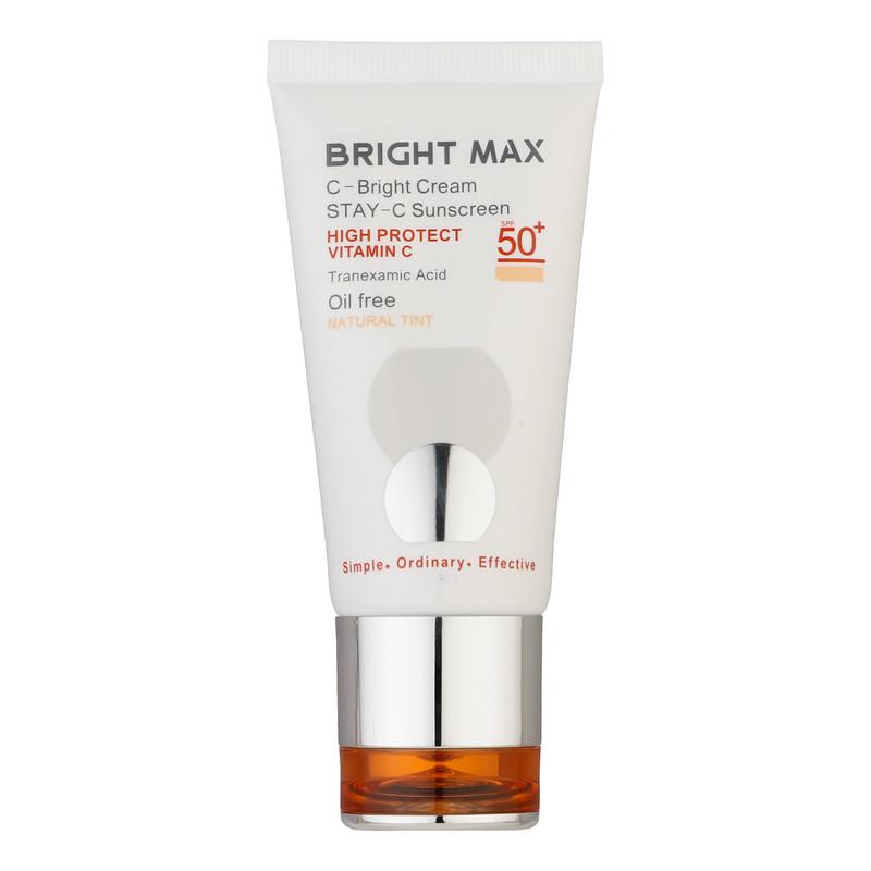 کرم ضدآفتاب رنگی برایت مکس SPF50 مدل C-B مناسب انواع پوست، حجم 50 میلیلیتر