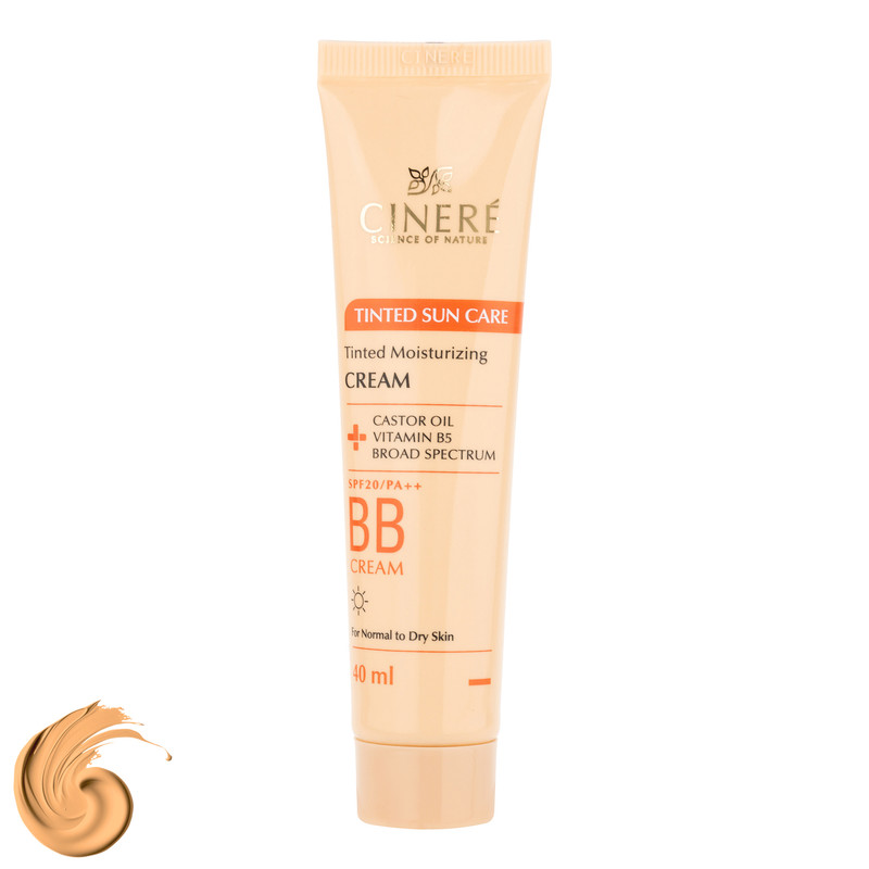 کرم پودر BB مایع SPF20 سینره مدل Castor شماره 01 مناسب برای انواع پوست حجم 40 میلیلیتر