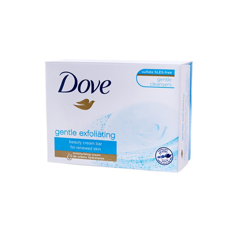 صابون شستشو لایهبردار داو مدل Gentle Exfoliating مناسب برای انواع پوست وزن 90 گرم