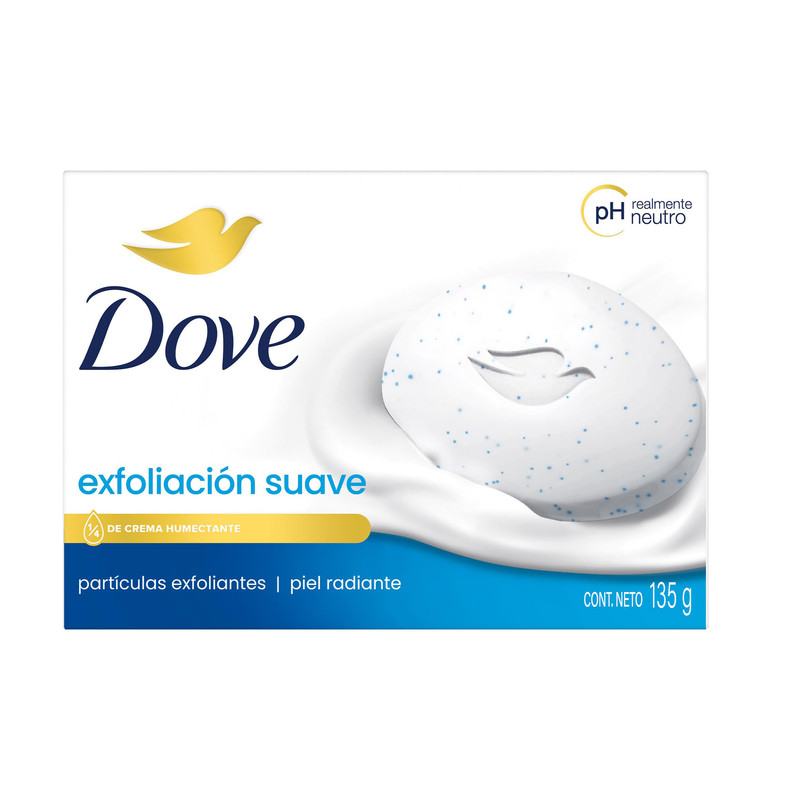 صابون شستشو مرطوبکننده صورت و بدن داو مدل exfoliating suave مناسب برای انواع پوست وزن 135 گرم