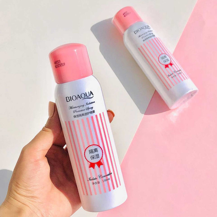 اسپری ضدآفتاب بدون رنگ بایو آکوا SPF30 مدل 212 مناسب انواع پوست، حجم 150 میلیلیتر
