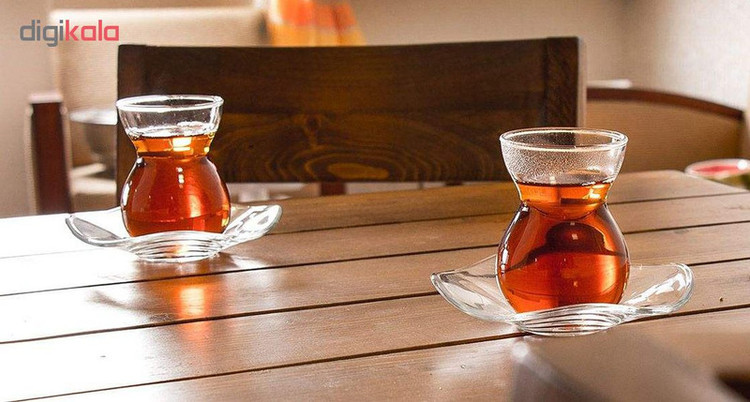 ست فنجان و نعلبکی پاشاباغچه سری دانتل 96574 بسته 6 نفره