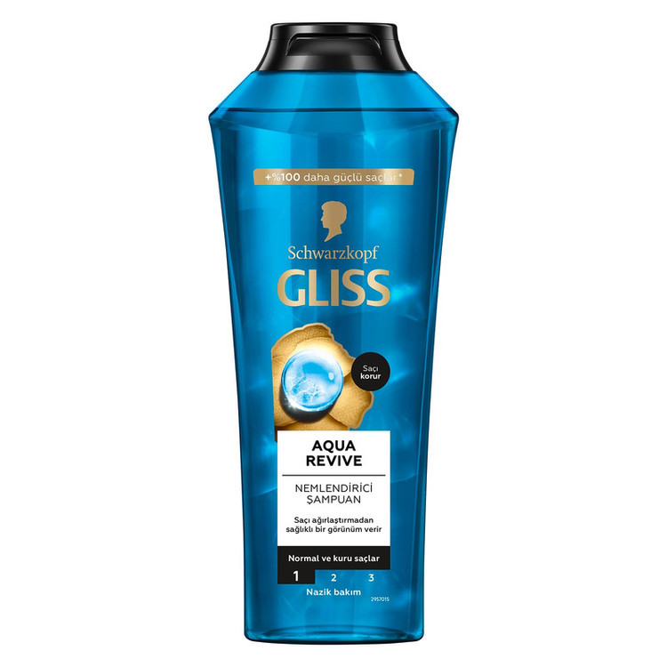 شامپو مو گلیس مدل Aqua Revive حجم 500 میلی لیتر