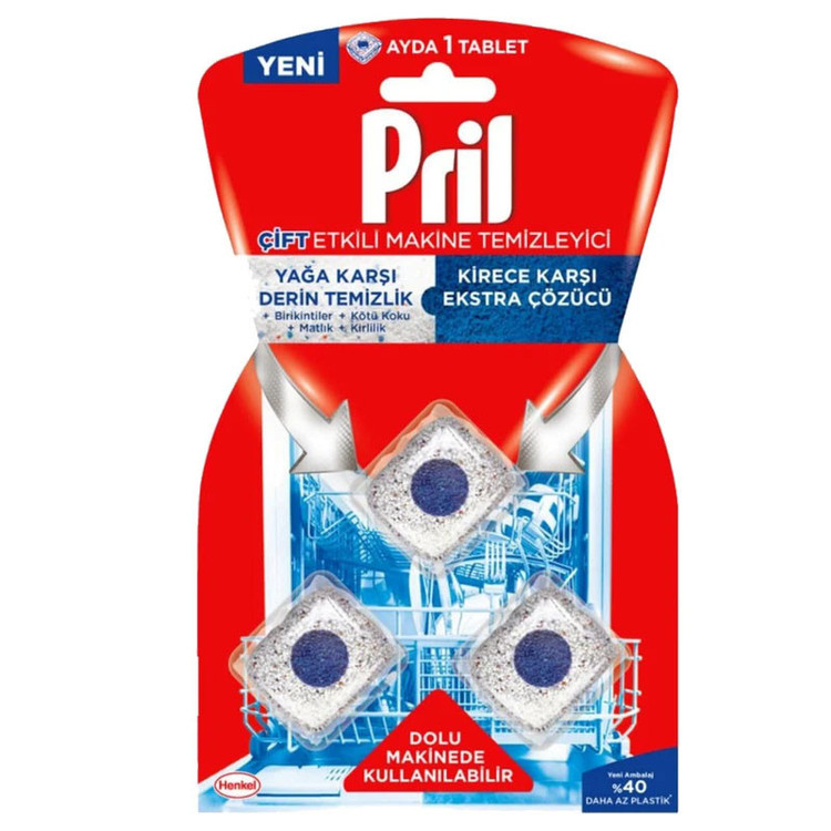 جرمگیر ماشین ظرفشویی پریل مدل Cift Etkili بسته 3 عددی