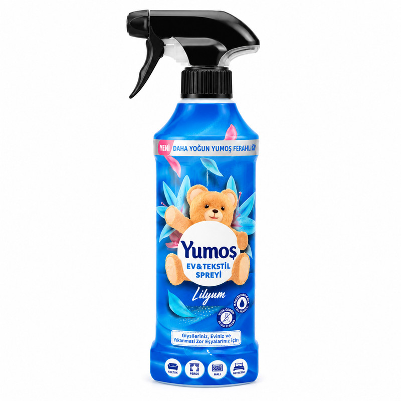 اسپری خوشبوکننده یوموش مدل Lilyum رایحه گل سوسن حجم 450 میلی لیتر