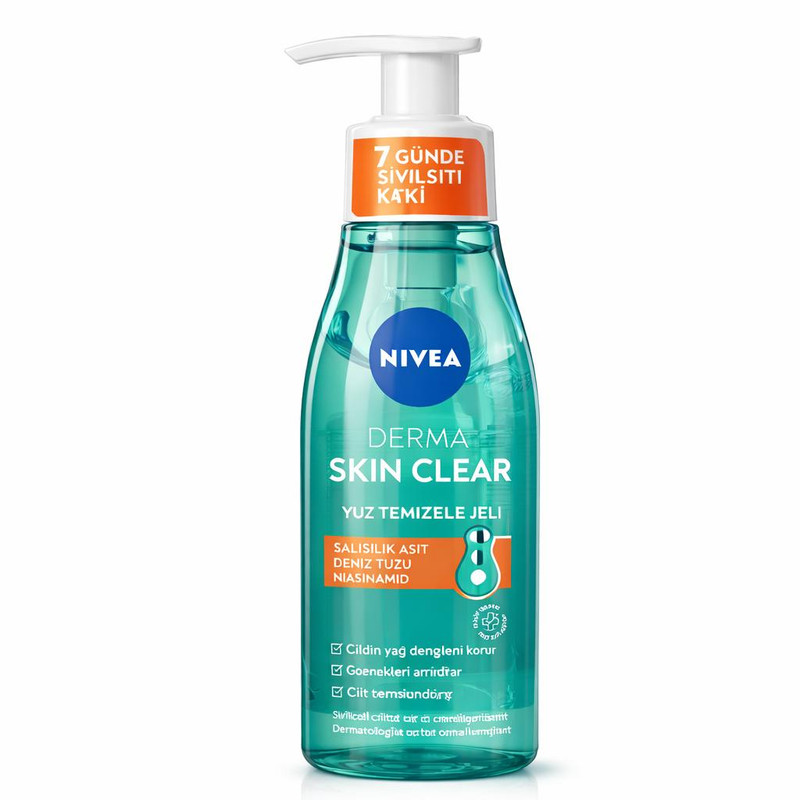 ژل شستوشوی صورت نیوآ مدل Skin Clear مناسب برای انواع پوست حجم 200 میلیلیتر