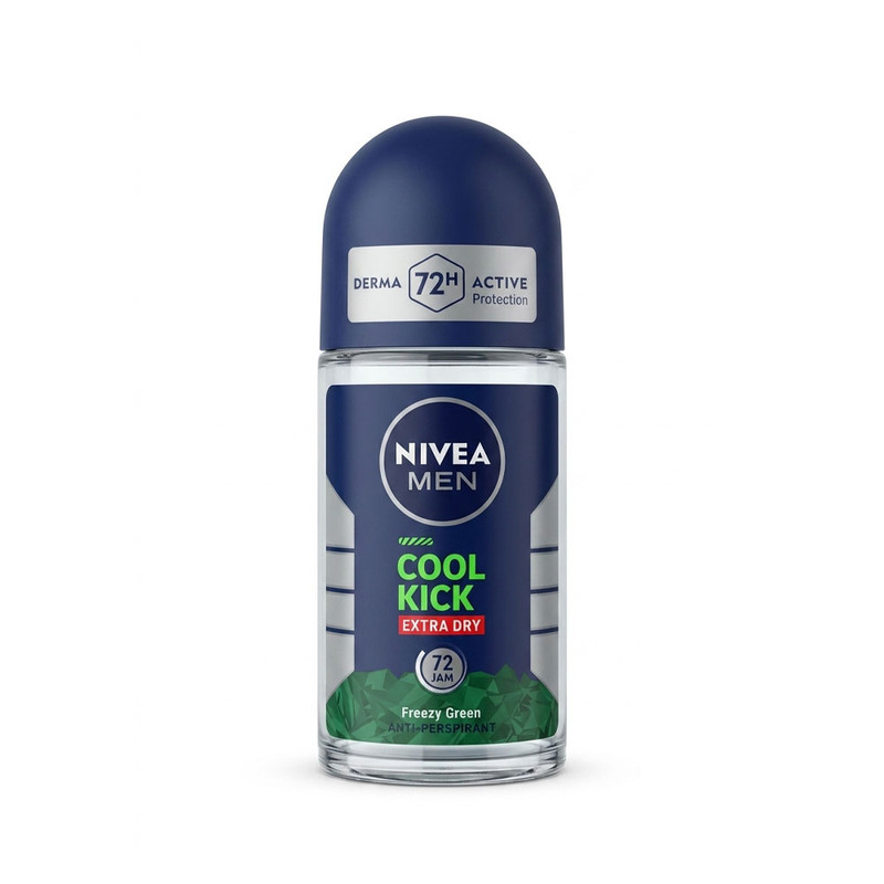 رول ضد تعریق مردانه نیوآ مدل COOL KICK FREEZY GREEN با رایحه خنک حجم 50 میلی‌لیتر