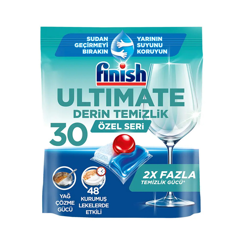 قرص ماشین ظرفشویی فینیش مدل Derin temizlik بسته 30 عددی