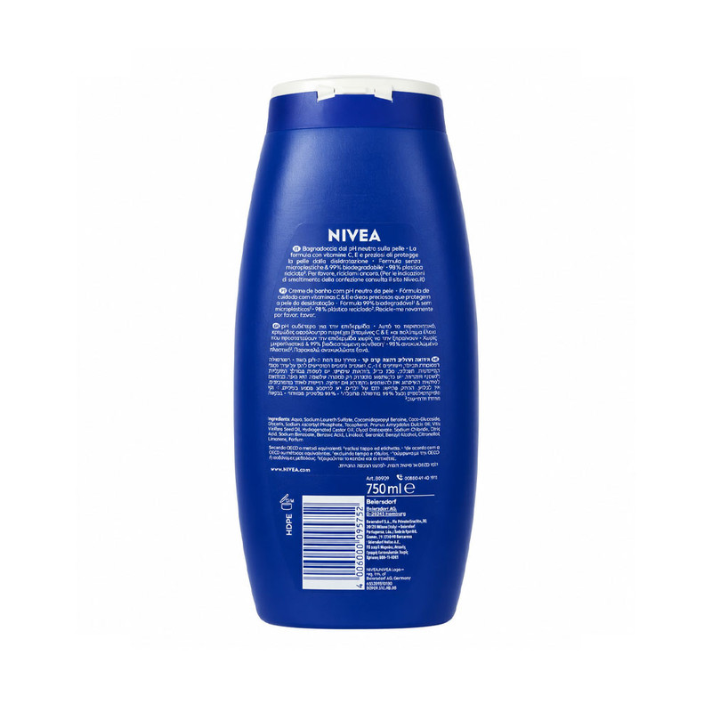 شامپو بدن نیوآ مدل Creme care با رایحه شکوفه گل مناسب برای انواع پوست حجم 750 میلی لیتر