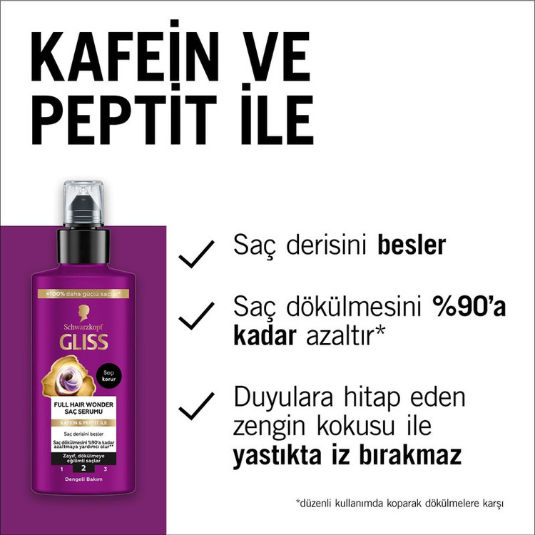 اسپری سرم گلیس مدل Kafein & Peptit حجم 100 میلی لیتر