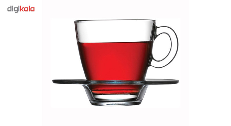 ست فنجان و نعلبکی پاشاباغچه مدلAqua کد 95040 -بسته 6 عددی