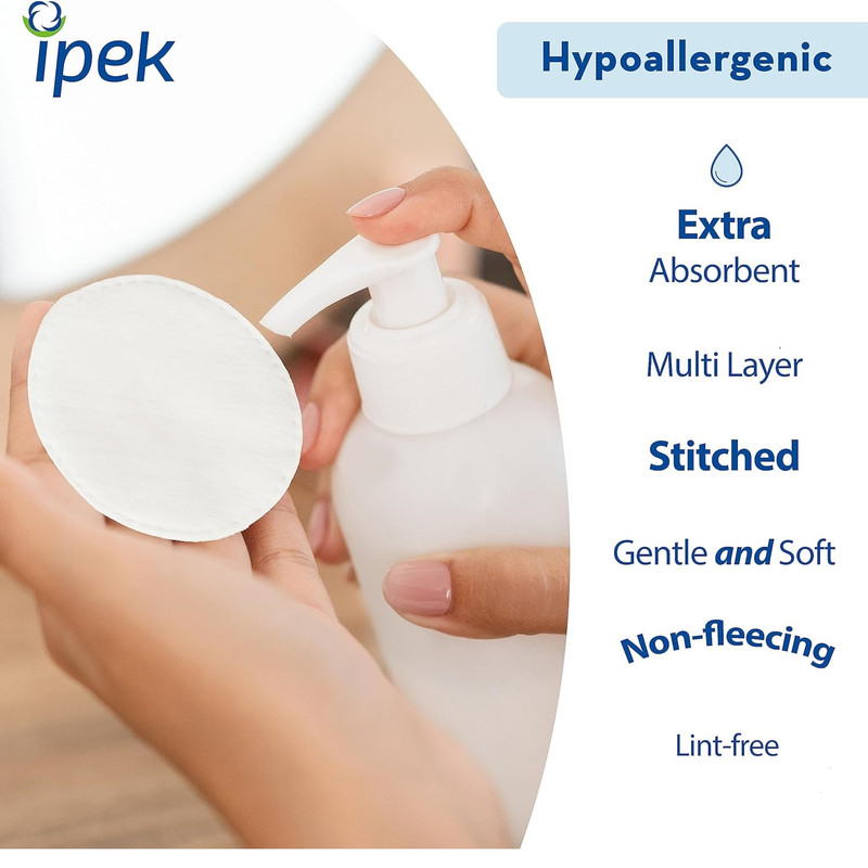 پد آرایشی ایپک مدل cotton makyaj بسته 120 عددی مجموعه 2 عددی