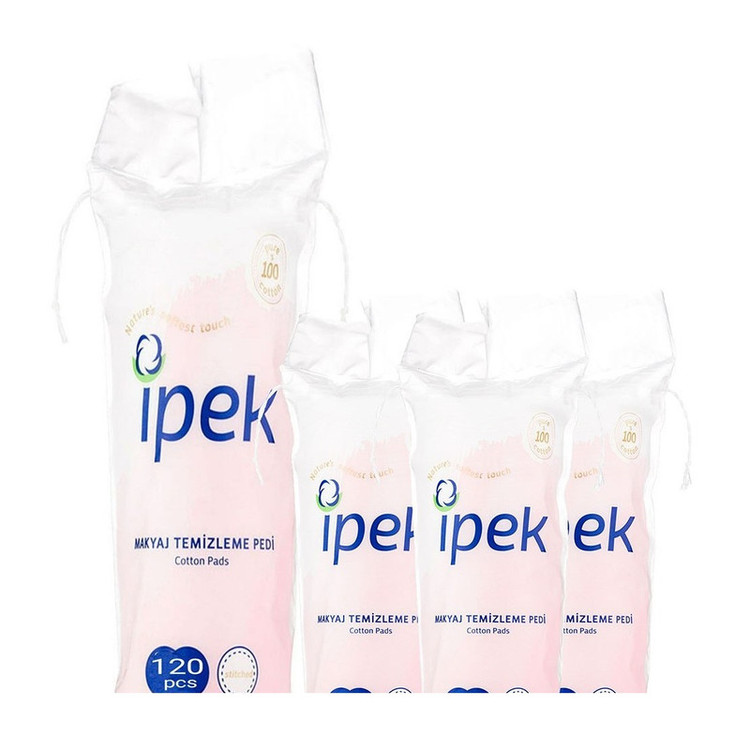 پد آرایشی ایپک مدل cotton makyaj بسته 120 عددی مجموعه 2 عددی