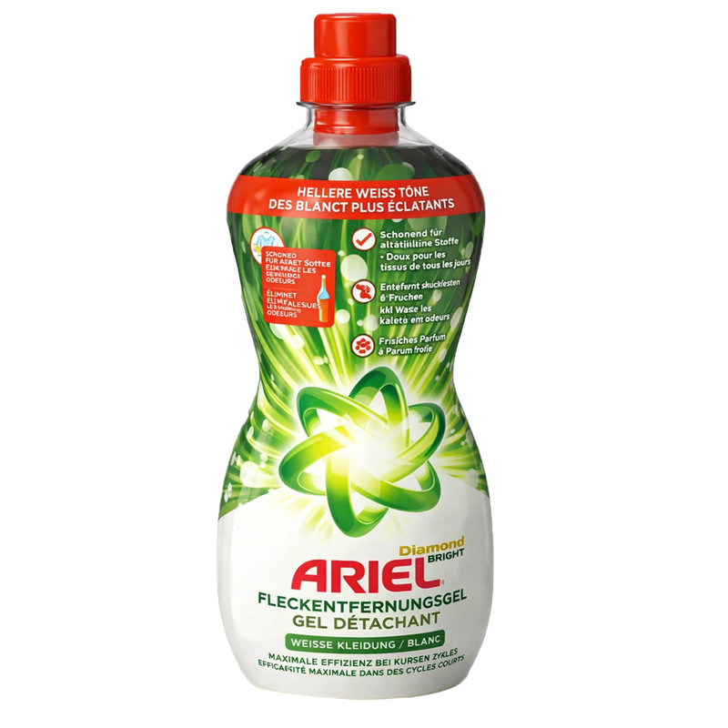ژل لکه بر دستی بی رنگ آریل مدل FORW1 با رایحه گل های بهاری مناسب برای البسه های سفید حجم 800 میلی لیتر
