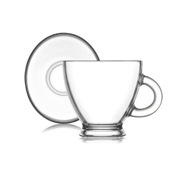 ست فنجان و نعلبکی 6 نفره پاشا باغچه مدل آکوا کد 95040