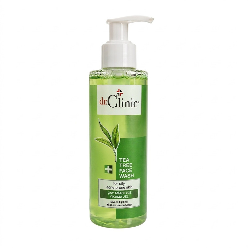 محلول پاککننده آرایش صورت دکتر کلینیک مدل Tea Tree مناسب برای پوست چرب و مختلط حجم 200 میلیلیتر
